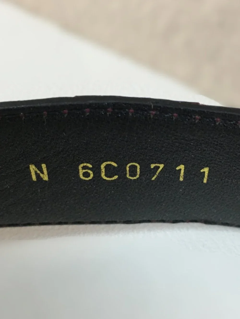 Vintage GARY'S & CO Genuine Caiman Crocodile Leather Belt 40 Burgundy Brass